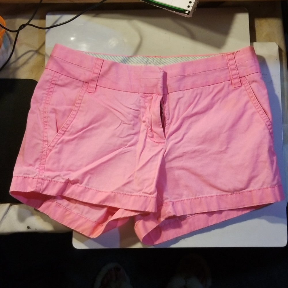 J. Crew Broken-In Chino Shorts Pink
